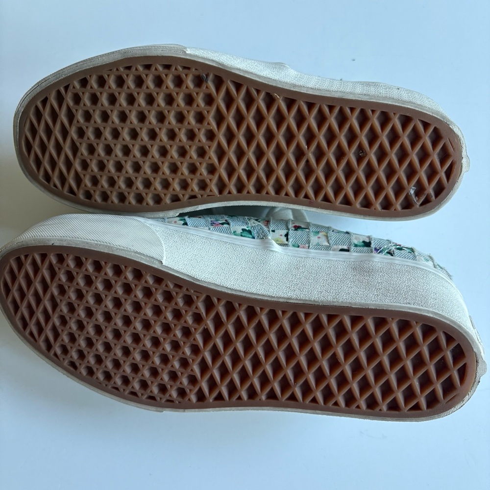 Vans Authentic Platform Woven Foral Sneaker 8 - Picture 7 of 8